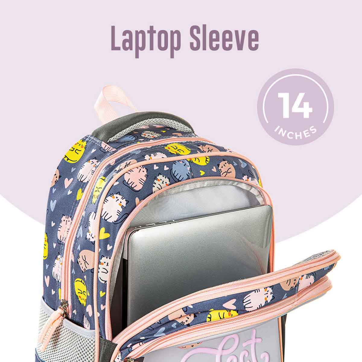 إيزي كيدز حقيبة مدرسية مقاس 16 إنش بتصميم بيرفكت مع عربة ومقلمة