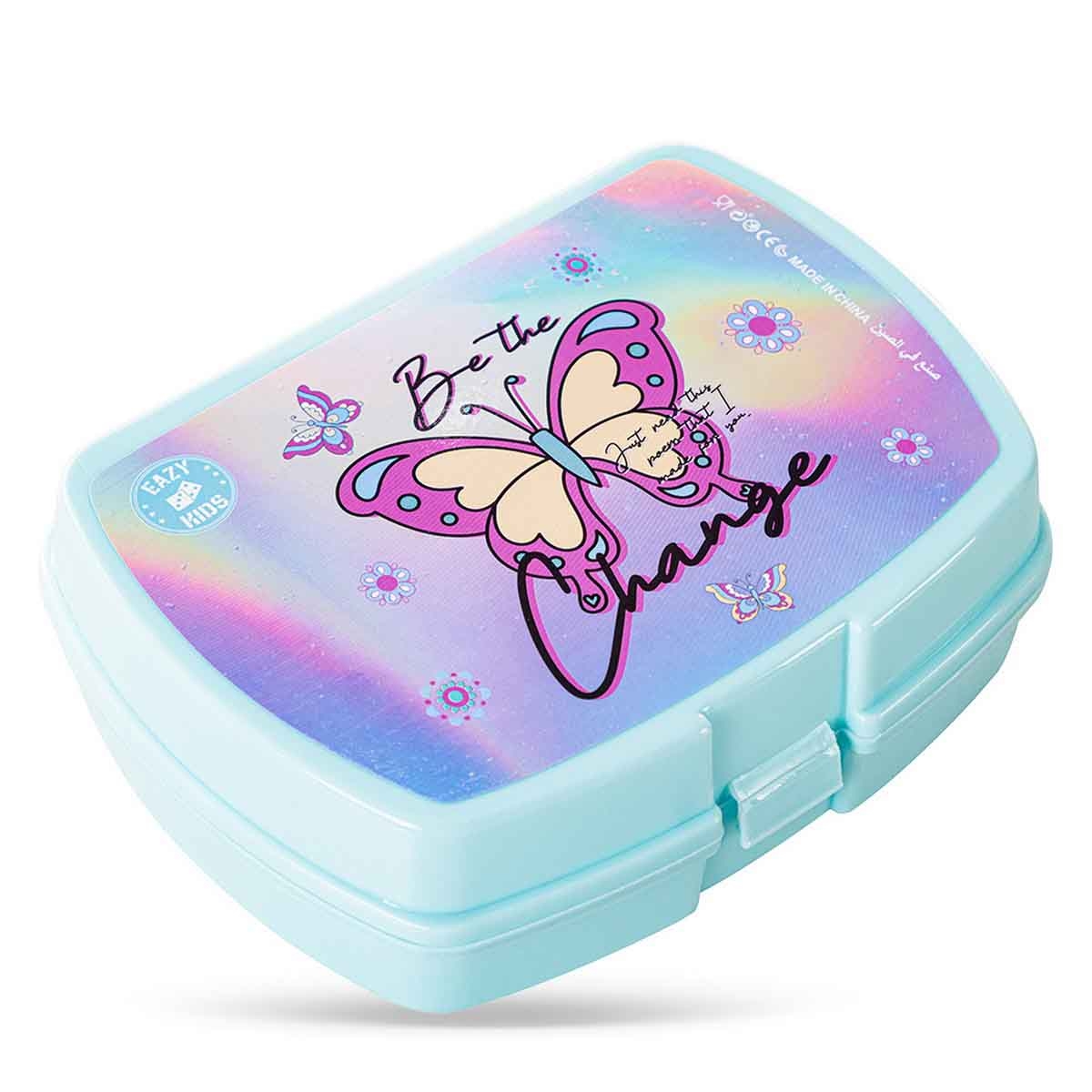 إيزي كيدز حقيبة مدرسية 5 في 1 مقاس 16 إنش بتصميم باترفلاي مع عربة