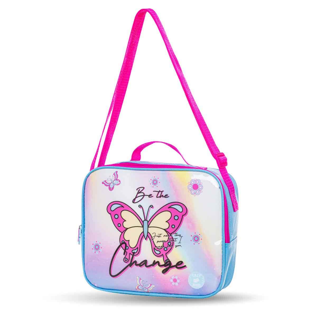 Eazy Kids 16" Butterfly 5-in-1 Trolley School Bag Combo