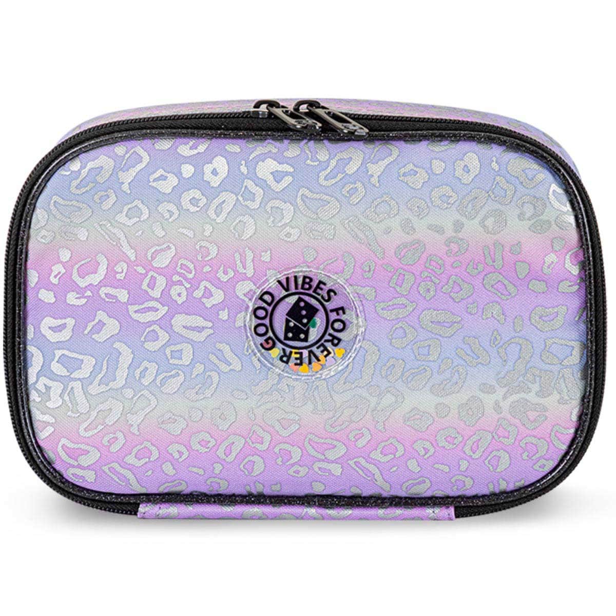 Eazy Kids Silver Good Vibes School Bag with Insulated Spray Water Bottle