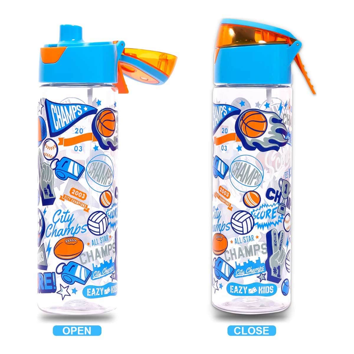 Eazy Kids Soccer 750ml Tritan Spray Water Bottle