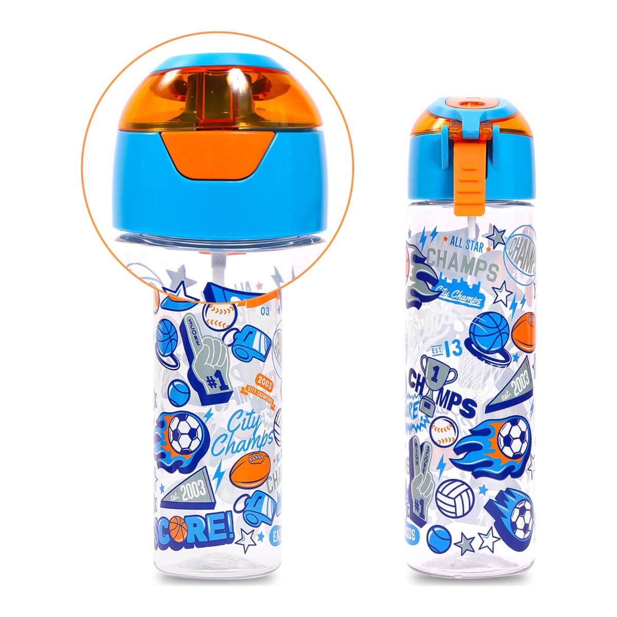 Eazy Kids Soccer 750ml Tritan Spray Water Bottle