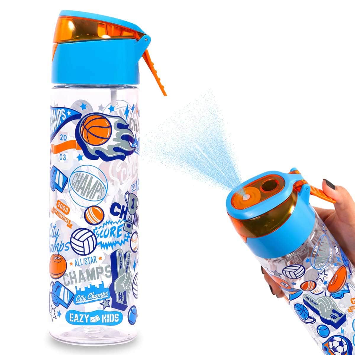 Eazy Kids Soccer 750ml Tritan Spray Water Bottle