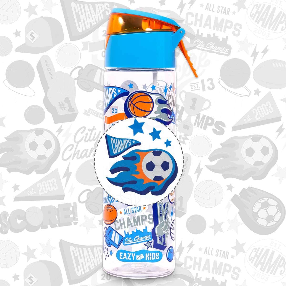 Eazy Kids Soccer 750ml Tritan Spray Water Bottle