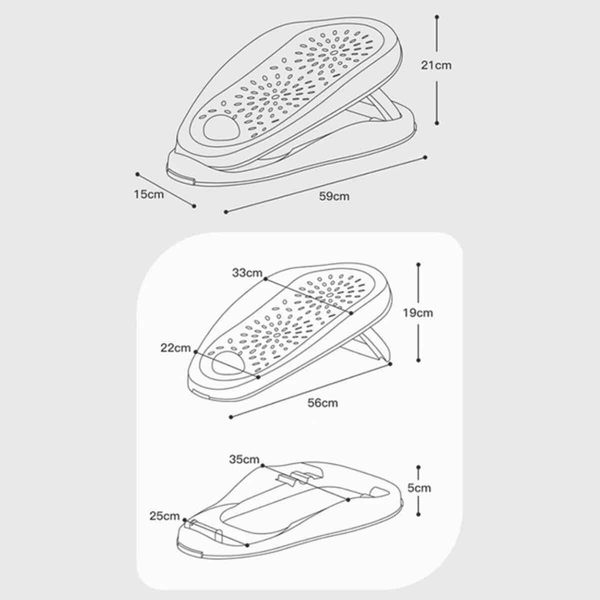 Eazy Kids Blue Soft Bath Support 3 Stage Bather