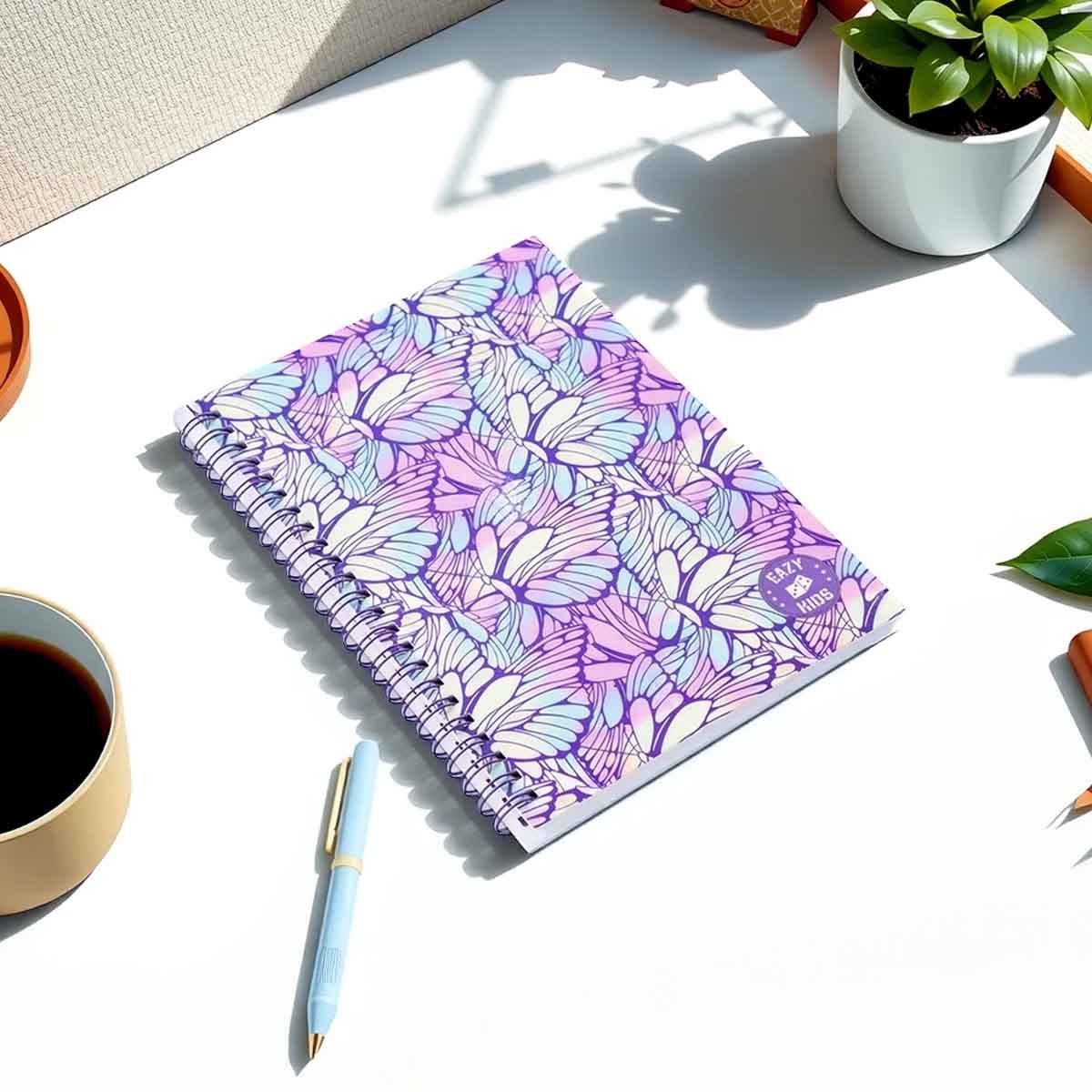 Eazy Kids Butterfly Spiral Diary