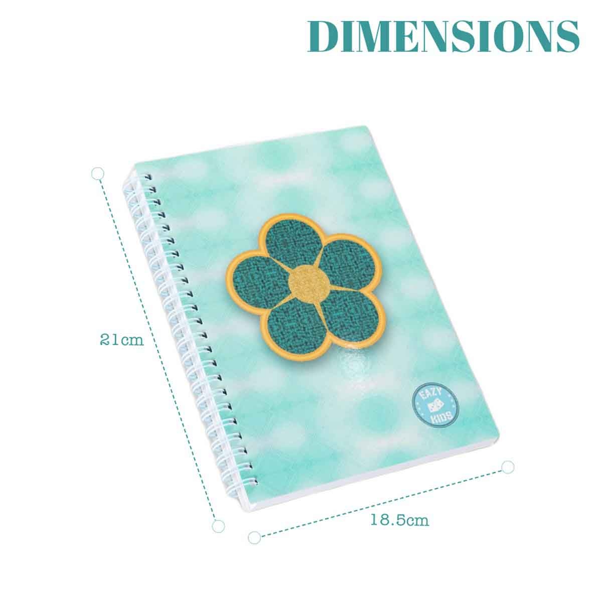 Eazy Kids Daisy Flower Spiral Diary