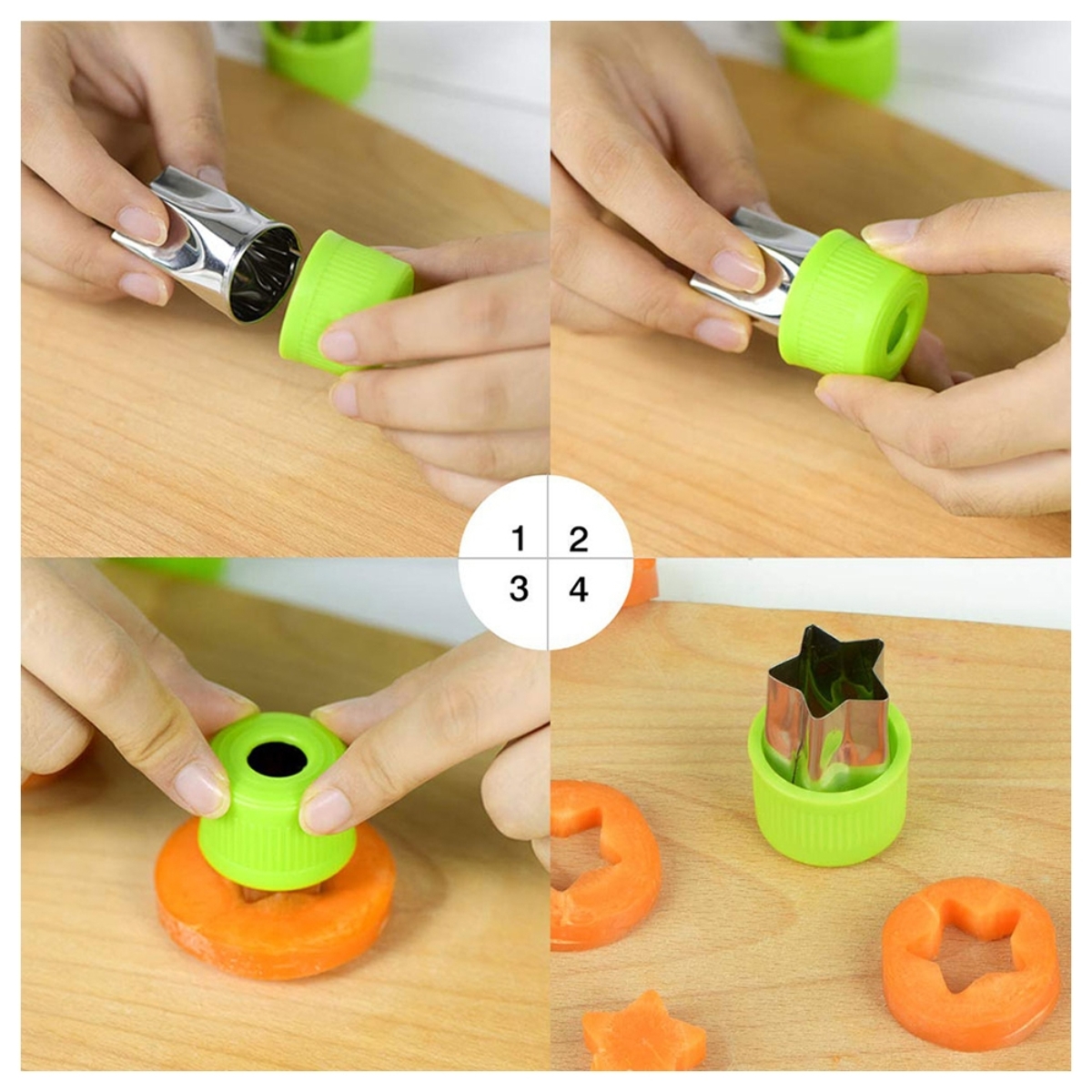 Eazy Kids Stainless Steel Sandwich Cutter Combo Unisex, 3-4 Years