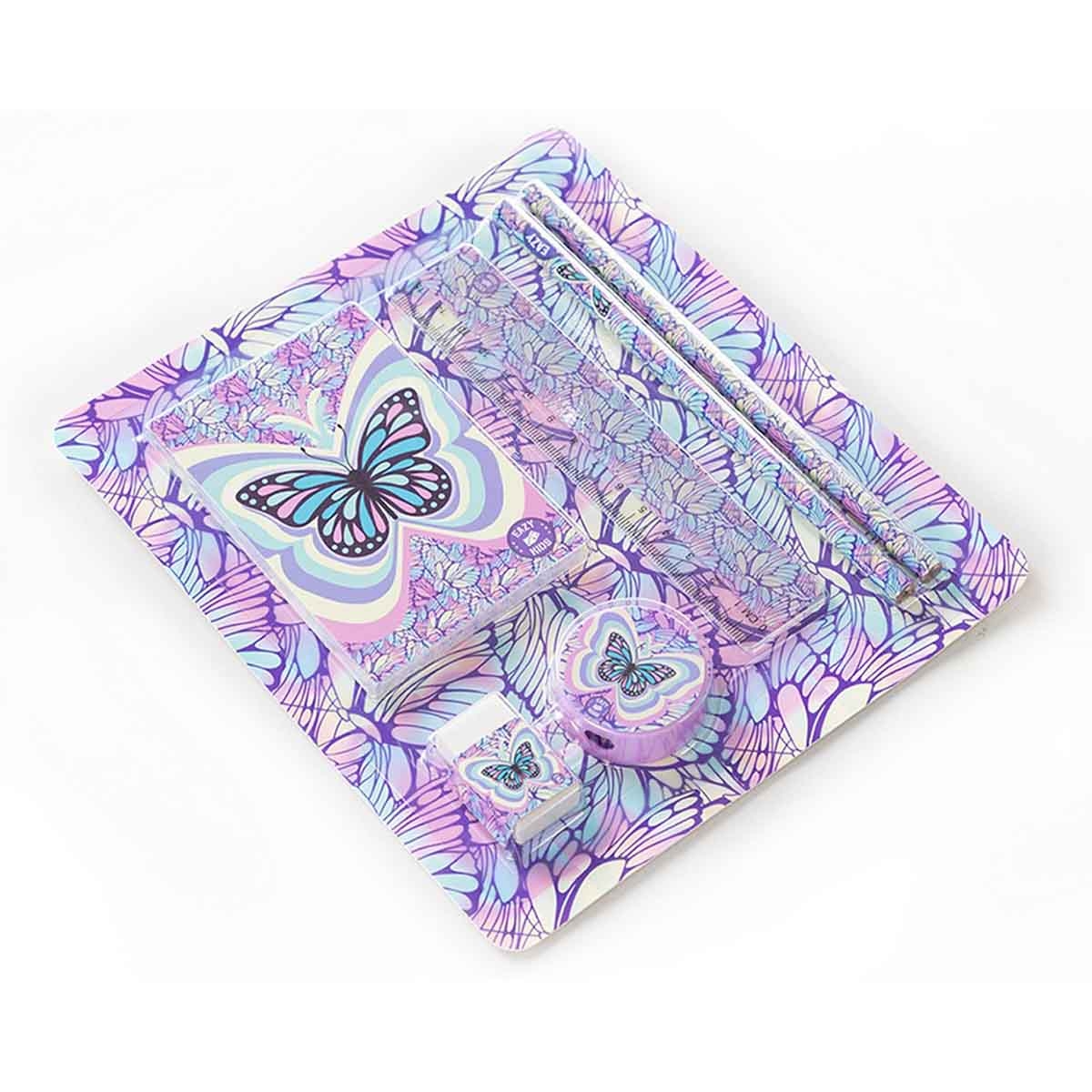 Eazy Kids Butterfly Stationery Set