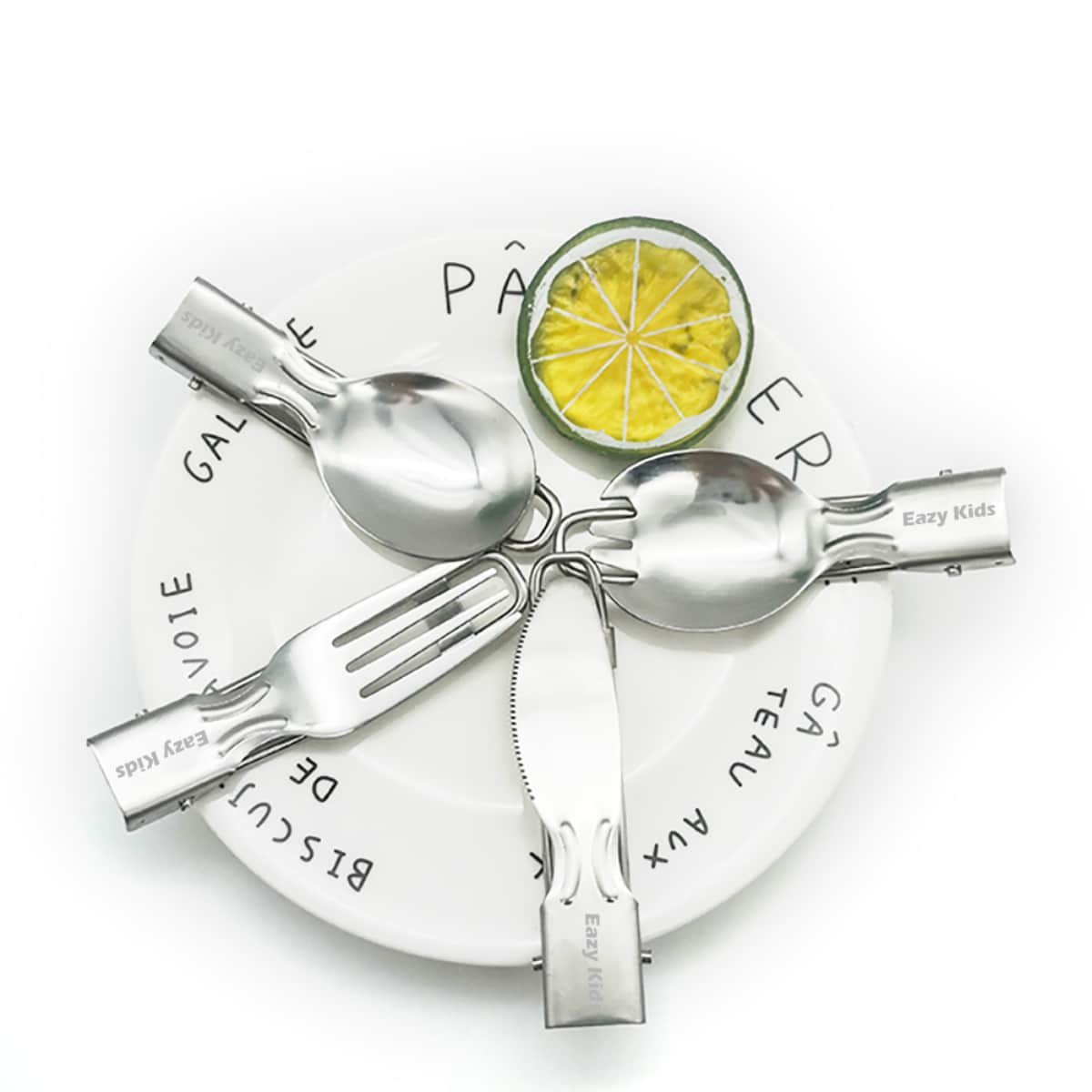 Eazy Kids Steel Folding Spoon Unisex, 3-4 Years