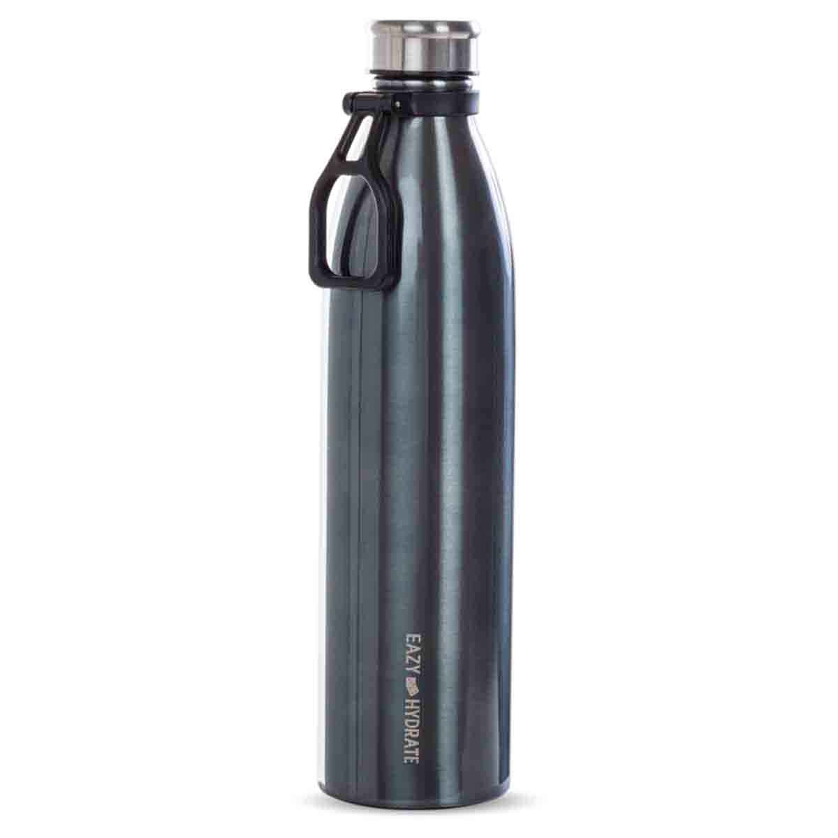 Eazy Kids 1150ml Steel Black Water Bottle
