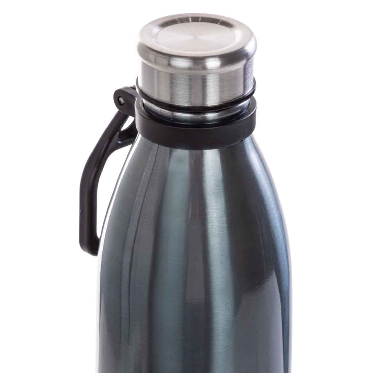 Eazy Kids 1150ml Steel Black Water Bottle