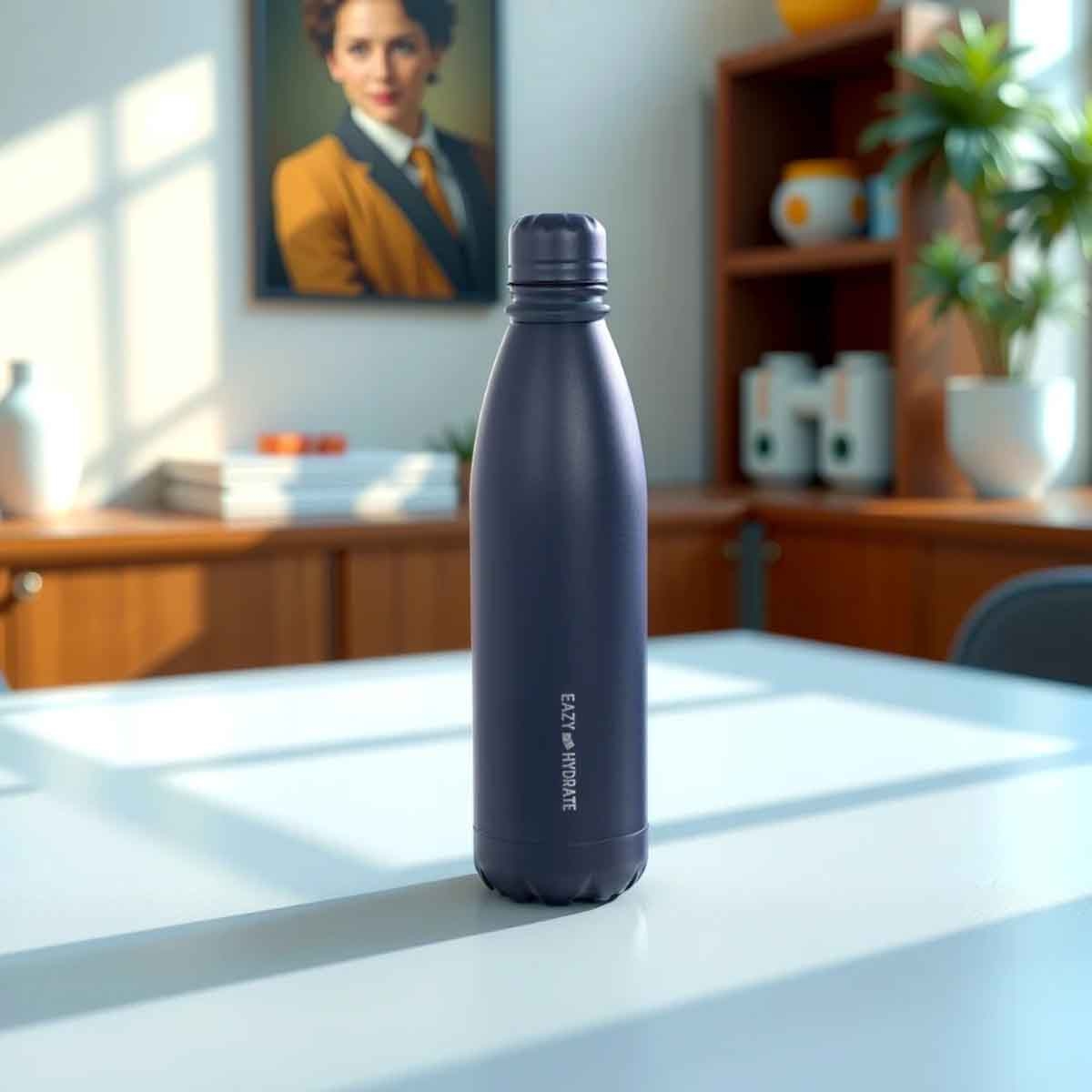 Eazy Kids 1L Steel Blue Water Bottle