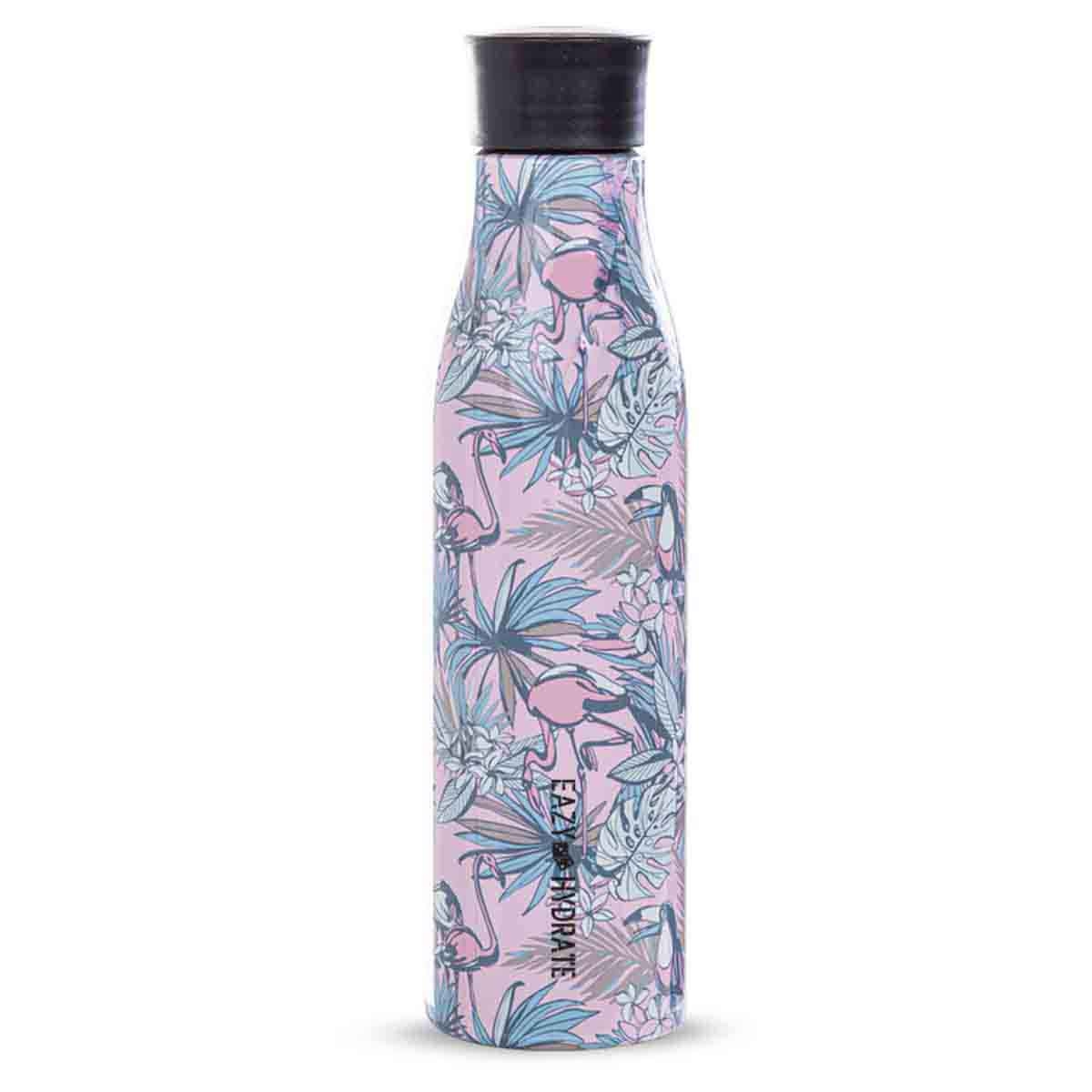 Eazy Kids 760ml Floral Steel Water Bottle