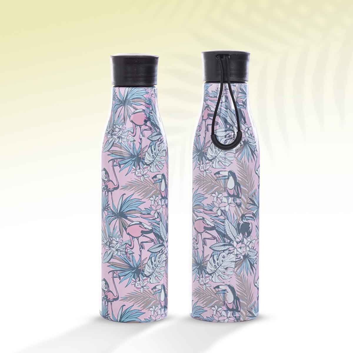 Eazy Kids 760ml Floral Steel Water Bottle