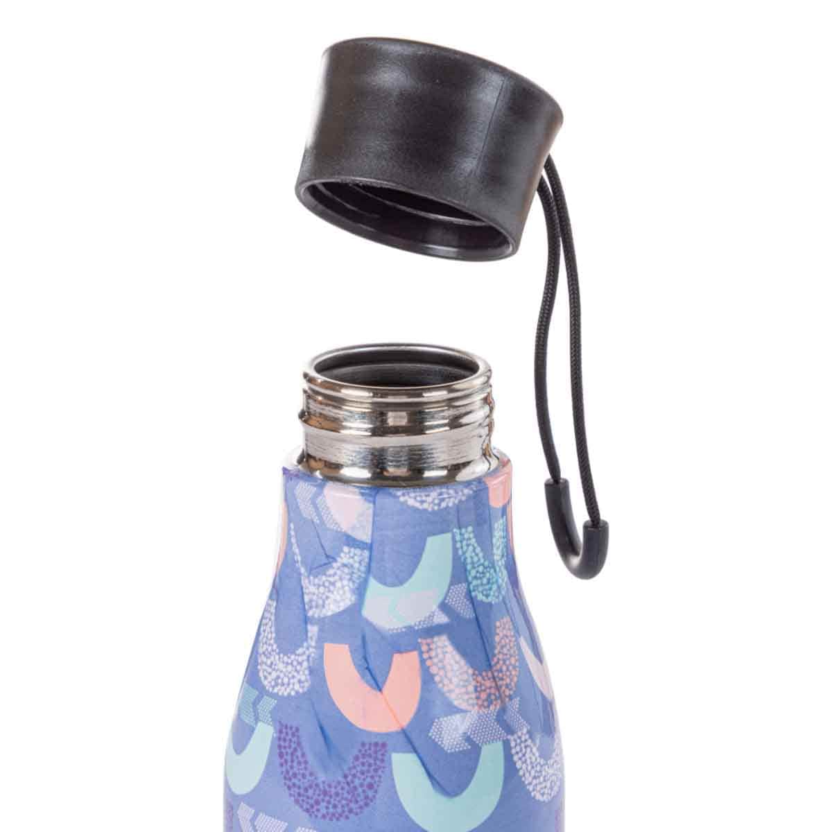 Eazy Kids 760ml Half Moon Steel Water Bottle with Lunch Bag Combo