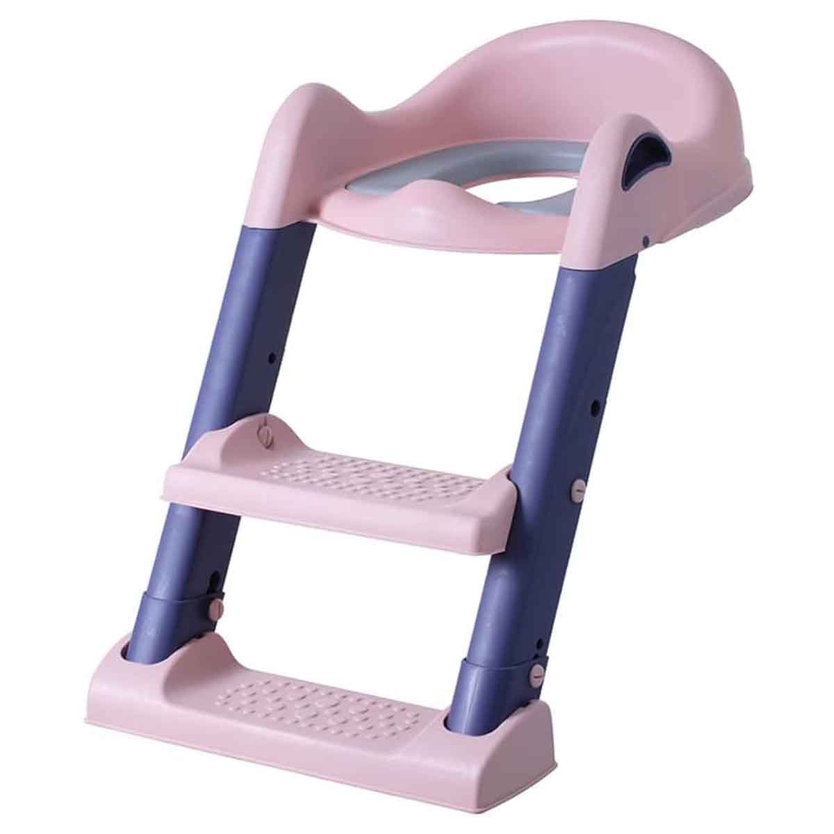 Eazy Kids Pink Step Stool Foldable Potty Trainer Seat