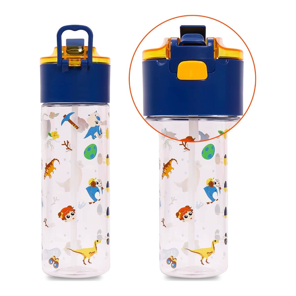 Eazy Kids T-Rex 450ml Tritan Water Bottle