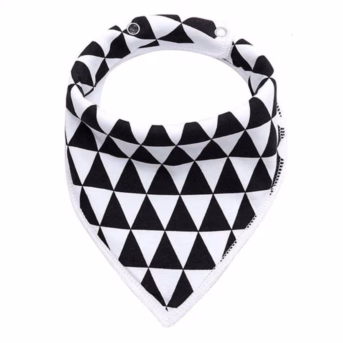 Eazy Kids Triangle Dots Bandana Drool Bibs Set Toddler, 0-2 Years, Pack of 4