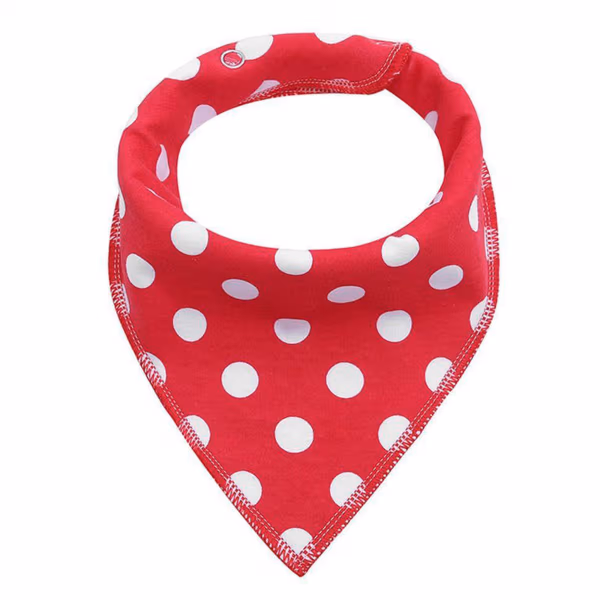 Eazy Kids Triangle Dots Bandana Drool Bibs Set Toddler, 0-2 Years, Pack of 4