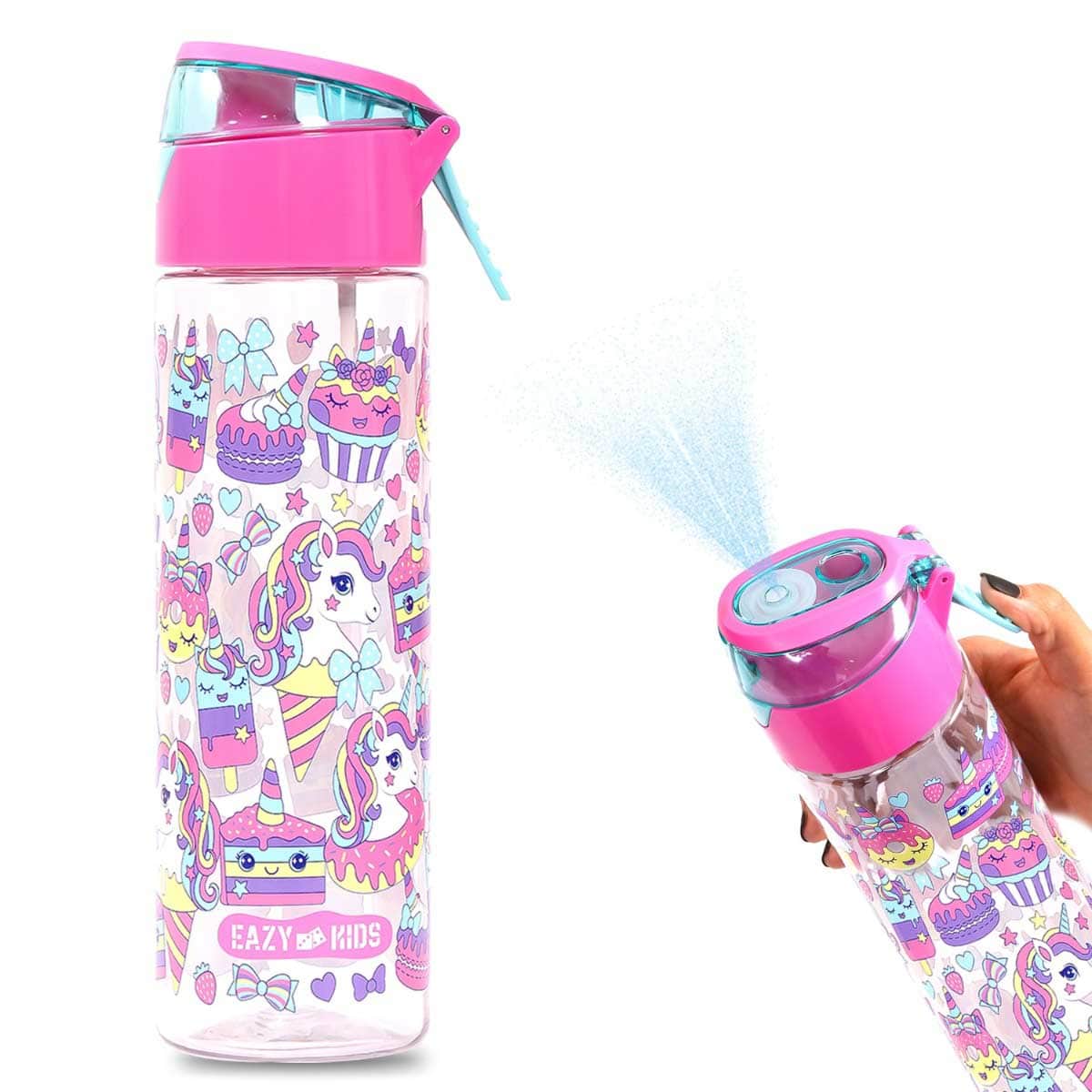 Eazy Kids Unicorn Desert 750ml Tritan Spray Water Bottle