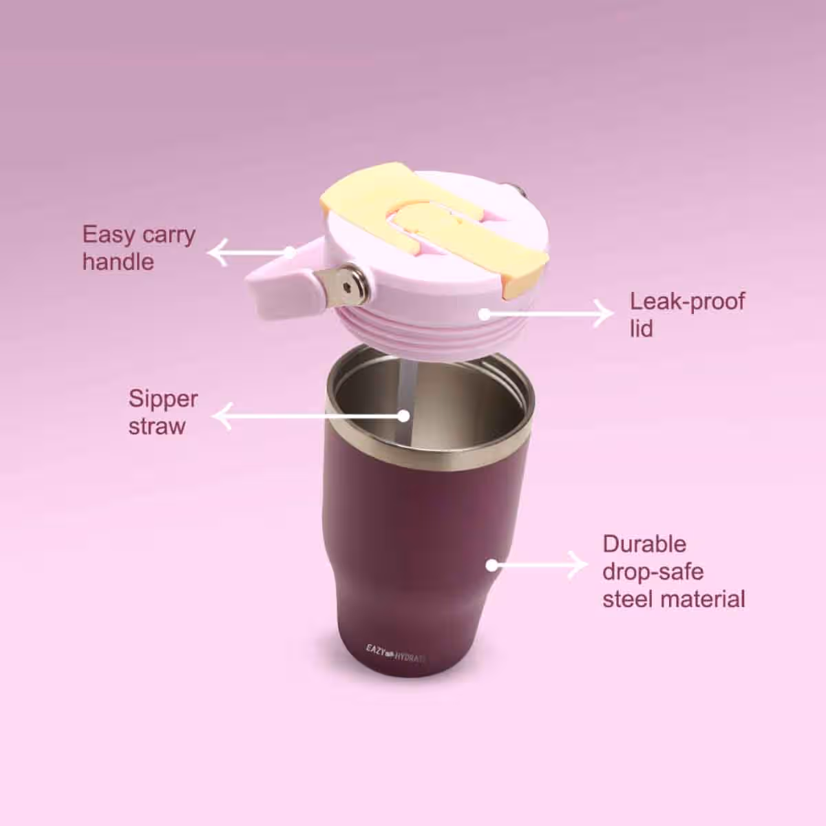 Eazy Kids 500ml Vacuum Insulated Tumbler with Handle