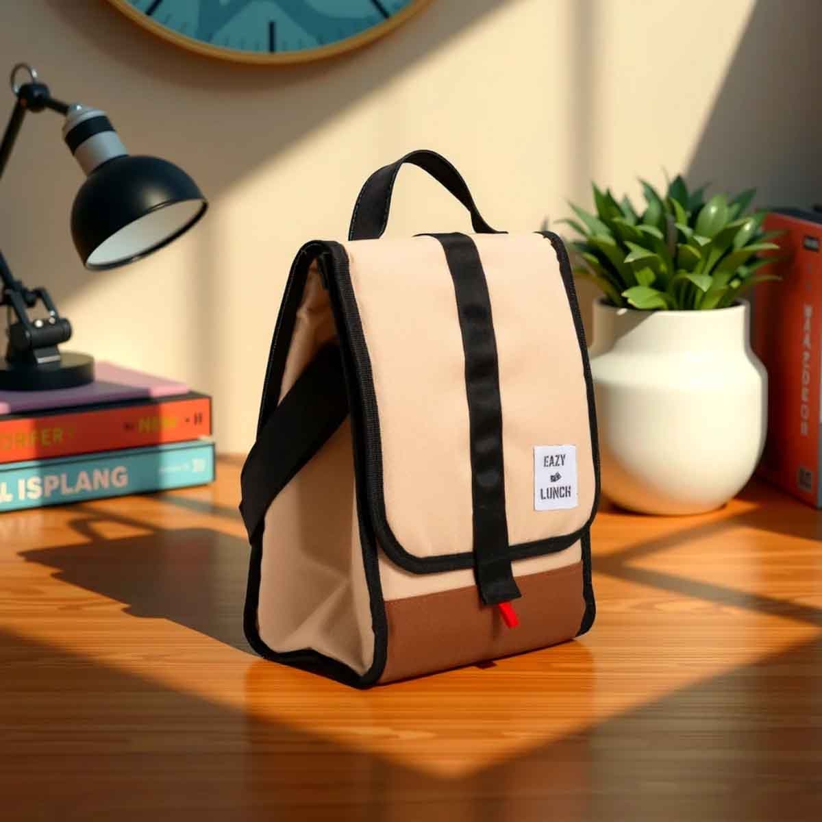 Eazy Kids 950ml Refresh Vacuum Insulated Water Bottle with Lunch Bag Combo