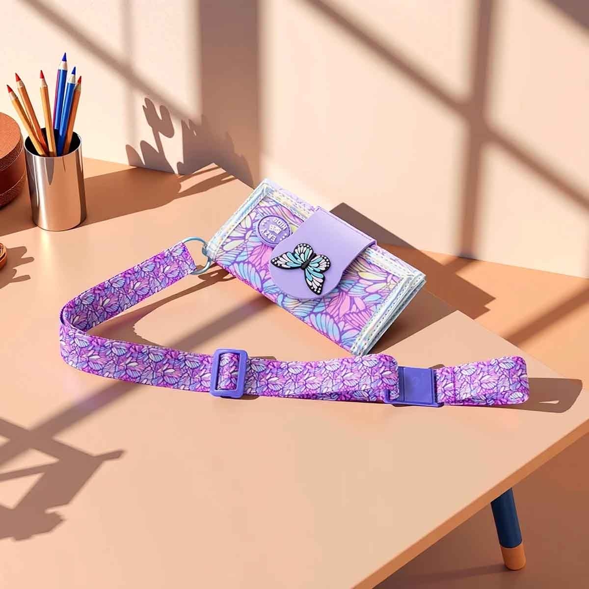 Eazy Kids Butterfly Purple Wallet