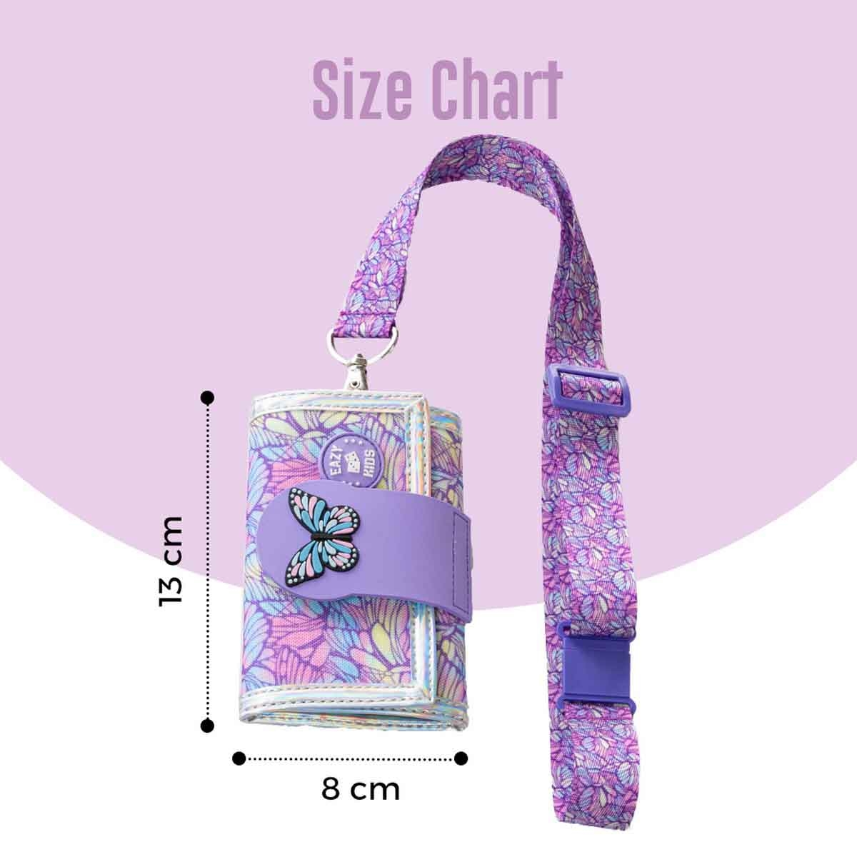 Eazy Kids Butterfly Purple Wallet