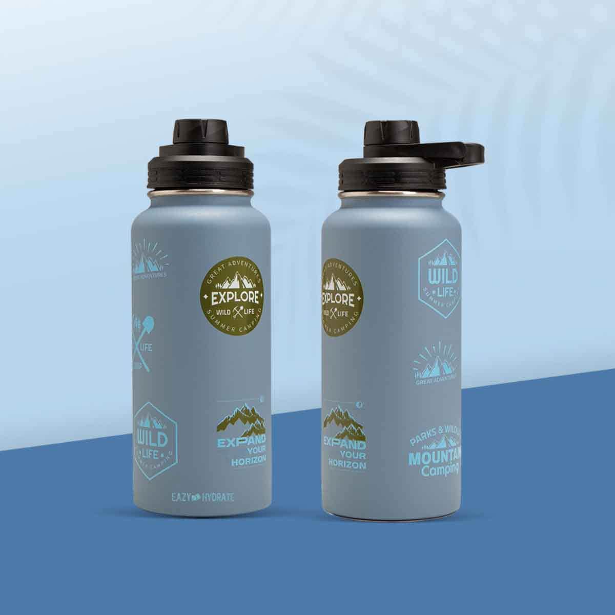 Eazy Kids 950ml Water Bottle Explorer with Travel Sling Bag