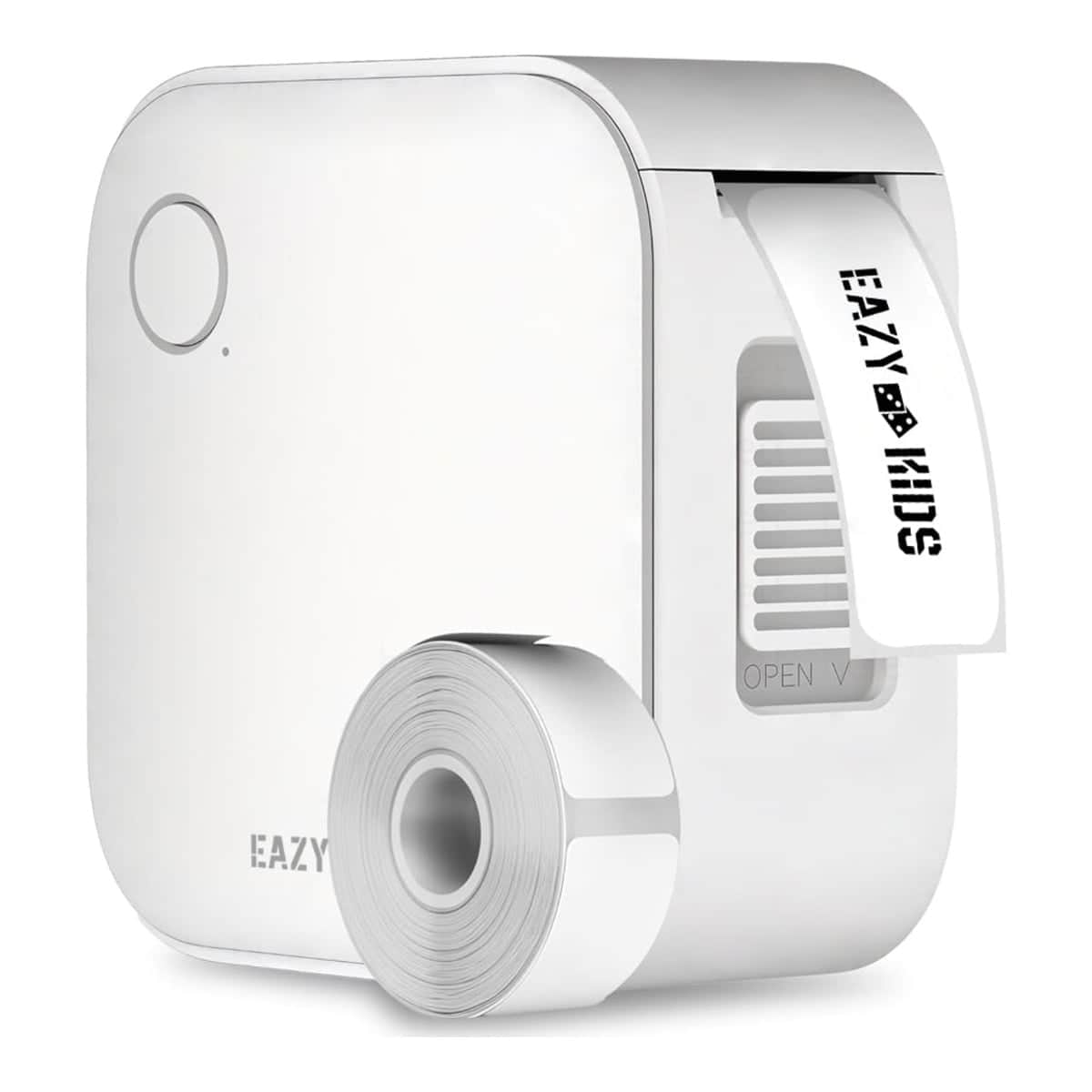 Eazy Kids White Mini Label Maker Printer with 180 Label Roll