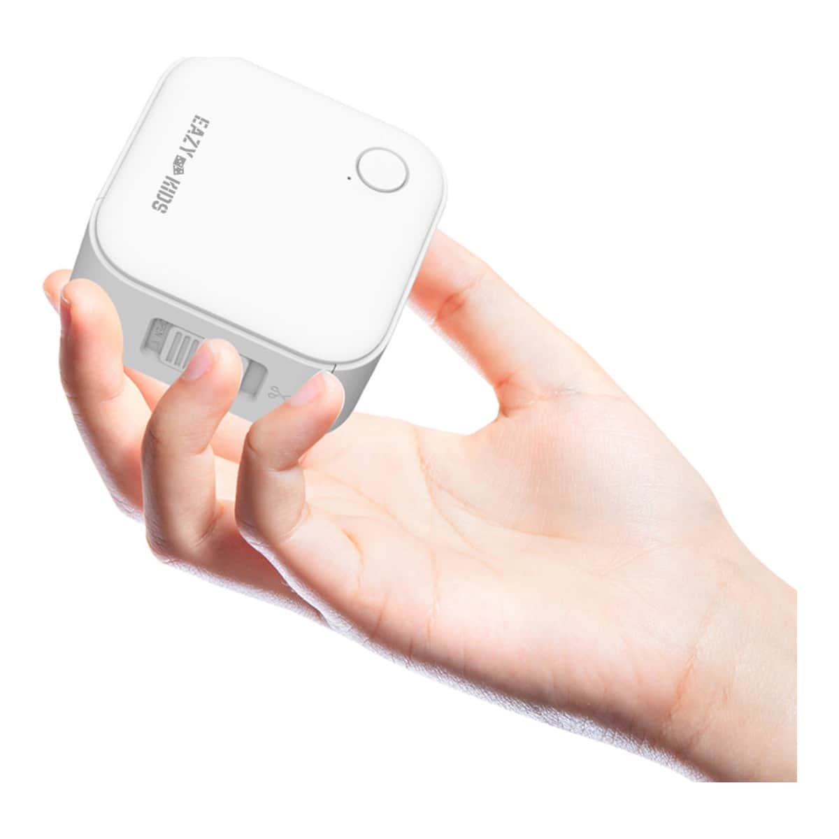 Eazy Kids White Mini Label Maker Printer with 180 Label Roll