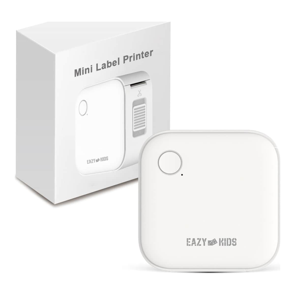 Eazy Kids White Mini Label Maker Printer with 180 Label Roll
