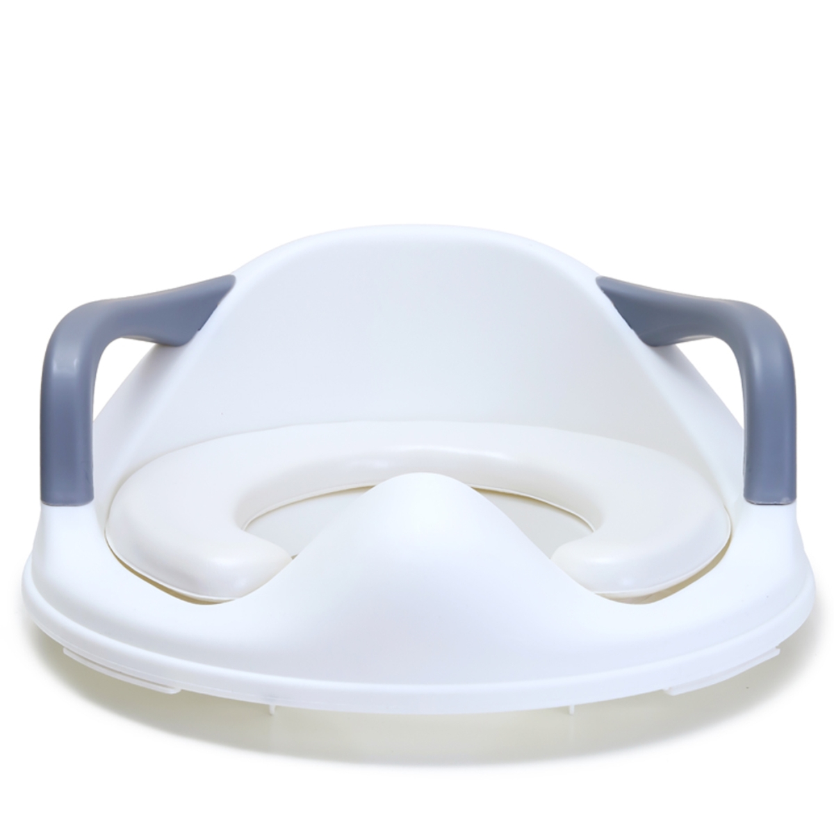 إيزي كيدز مقعد تدريب على استخدام الحمام باللون الأبيض مبطن للأطفال من عمر 0 إلى 2 سنة