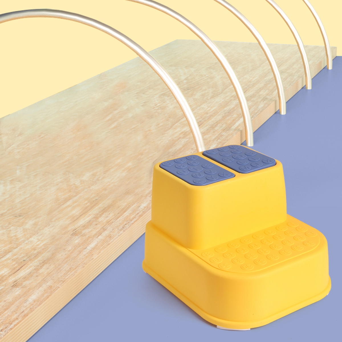 Eazy Kids Yellow Step Stool Toddler, 0-2 Years