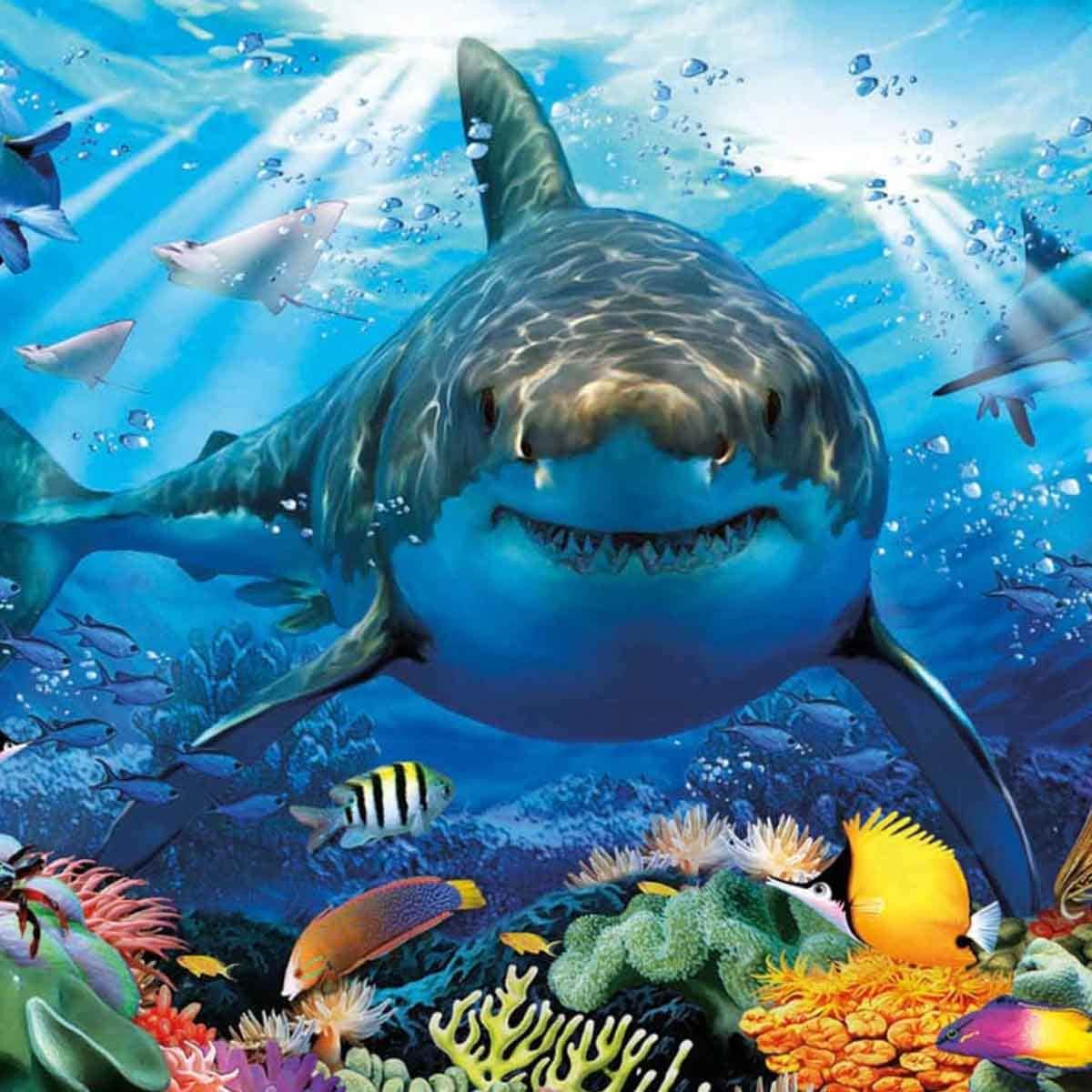 Educa Great White Shark Jigsaw Puzzle Unisex, 13+ Years