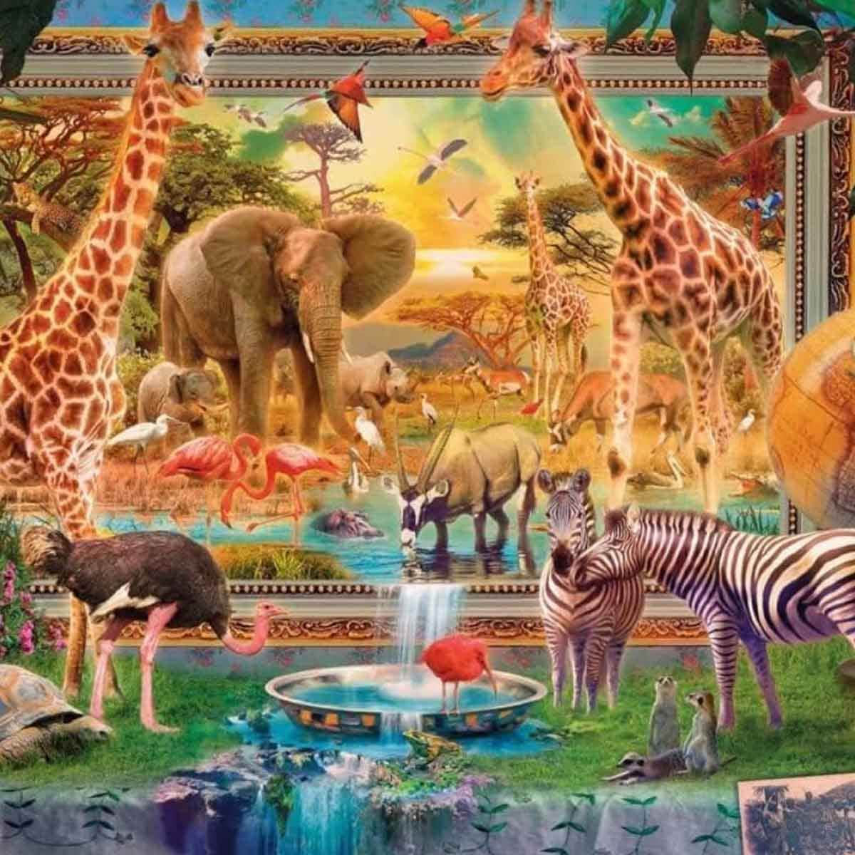 Educa Returning from the Savannah Jigsaw Puzzle Unisex, 13+ Years