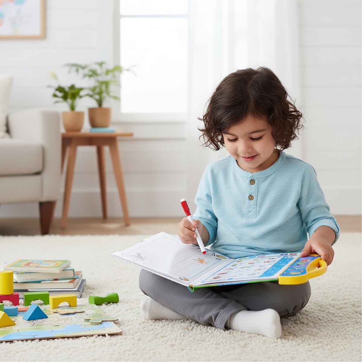 أوزن ستار جهاز تعليمي تفاعلي بالصوت باللغة العربية للجنسين، عمر 3-4 سنوات