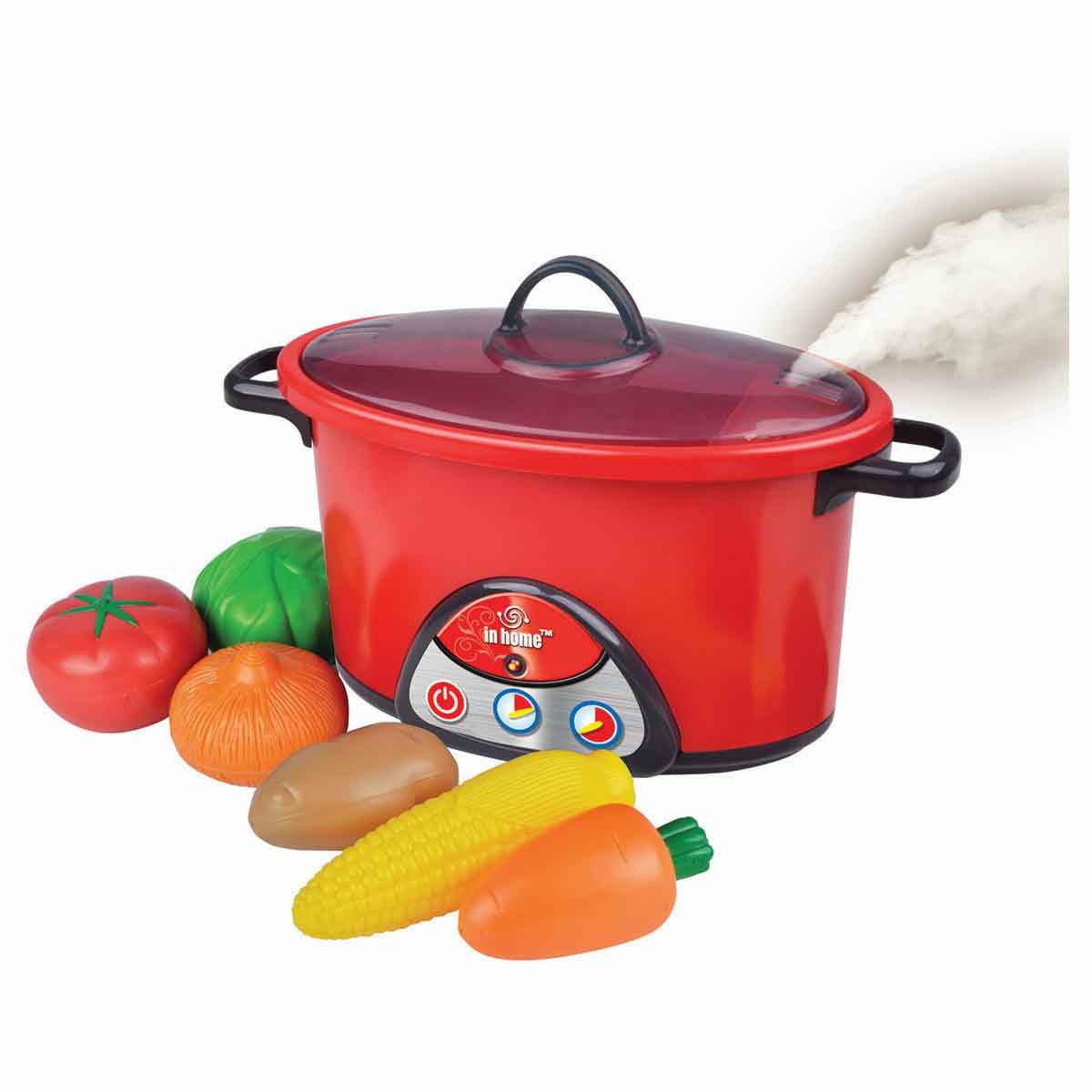 ريد بوكس قدر طهي بالبخار إلكتروني مع طعام لعب، للجنسين، من عمر 3 إلى 4 سنوات
