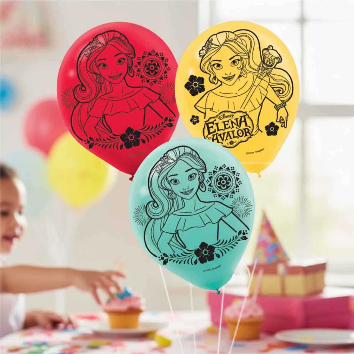ديزني إيلينا أوف أفالور مجموعة 6-قطع بالونات لاتكس 12 انش