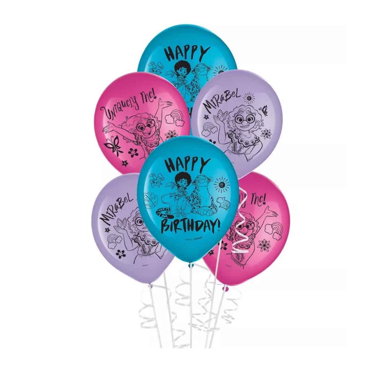 Disney Encanto 6-Piece 12" Printed Latex Balloons Set