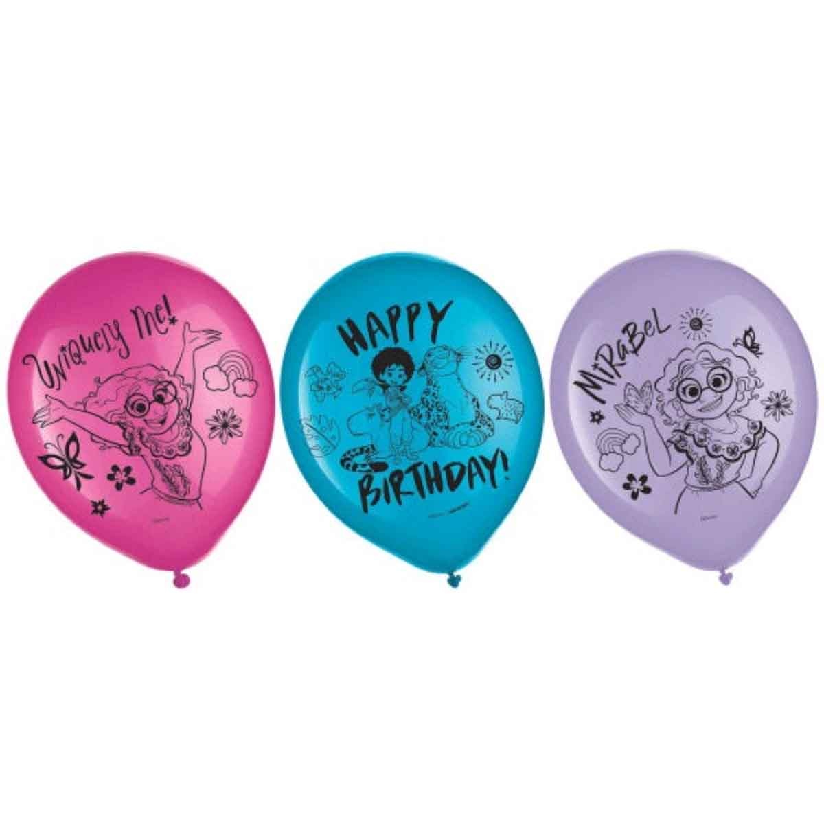 Disney Encanto 6-Piece 12" Printed Latex Balloons Set
