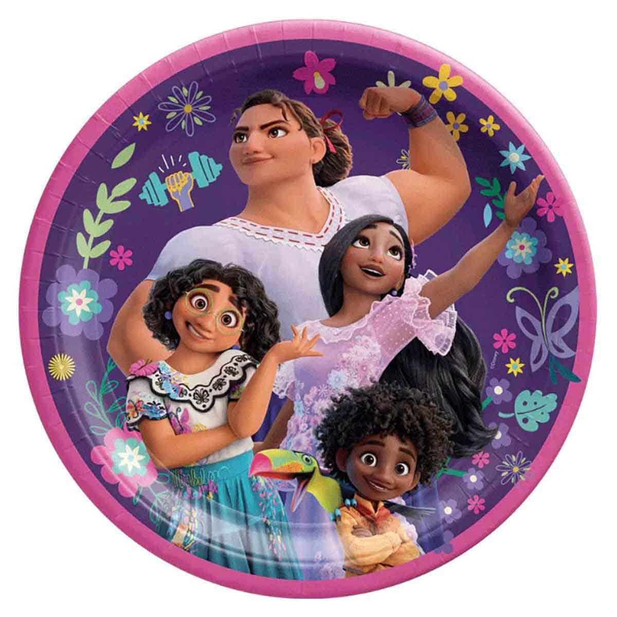 Disney Encanto 9" Lowcount Round Paper Plate Set