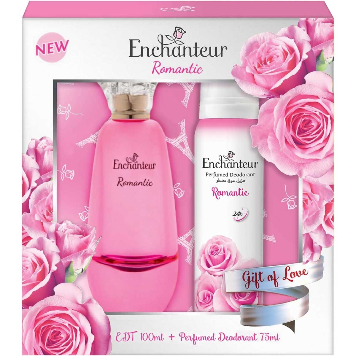 Enchanteur Romantic Eau De Toilette Gift Set for Women