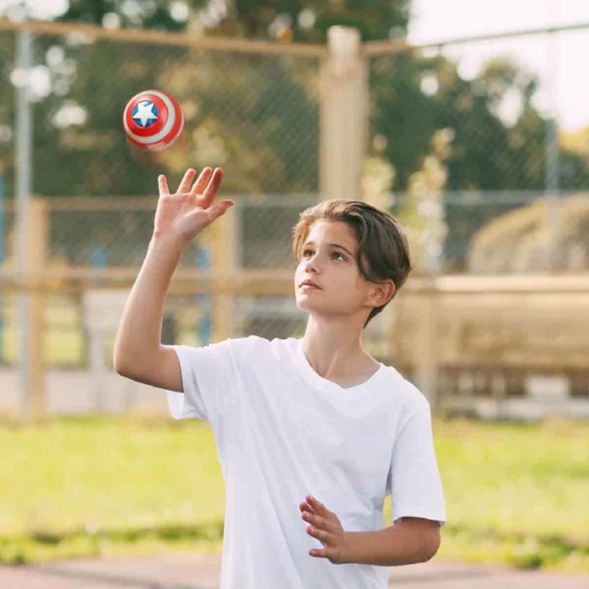 Eolo Marvel Captain America Super Bouncerz Ball Unisex, 3-4 Years
