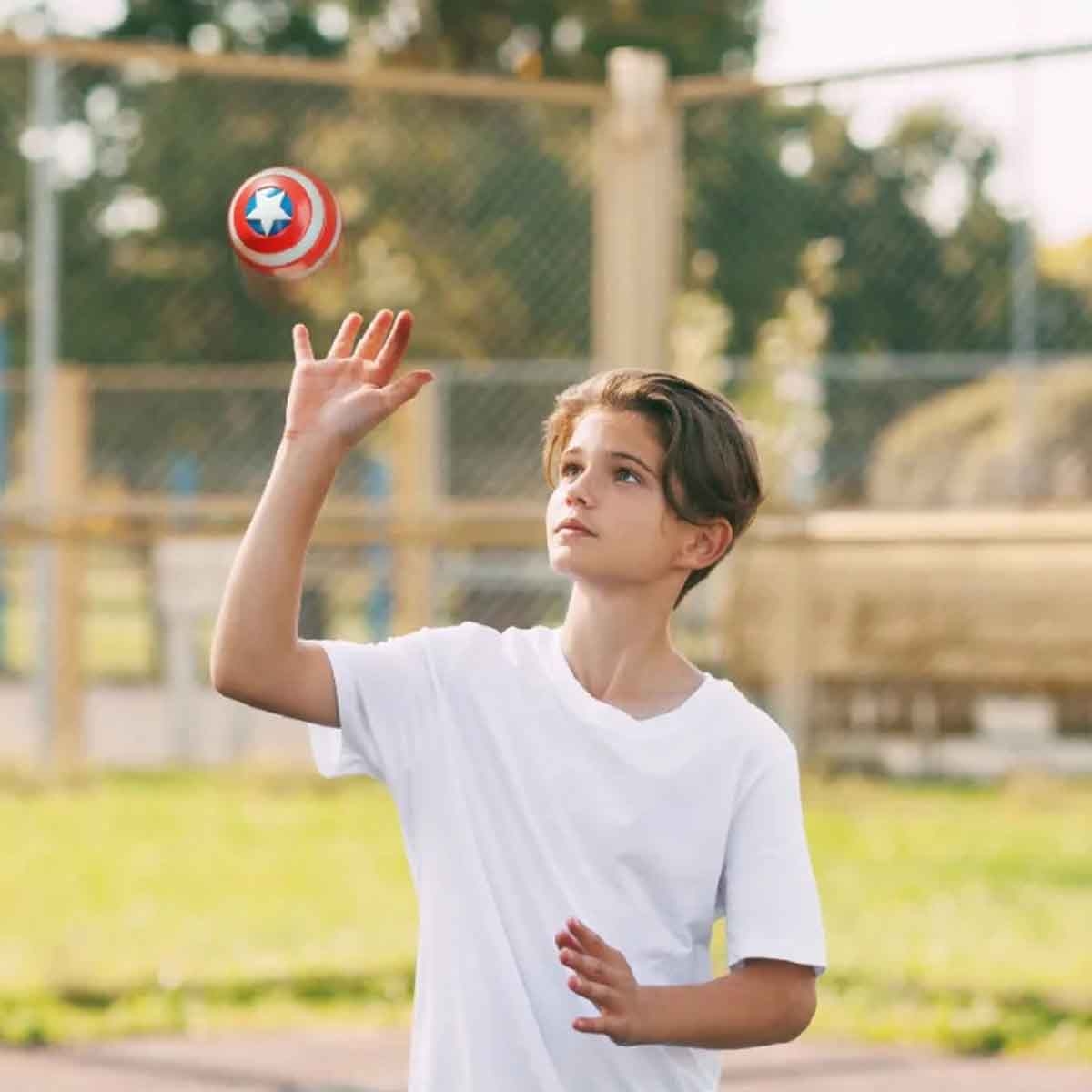 Eolo Marvel Captain America Super Bouncerz Ball Unisex, 3-4 Years