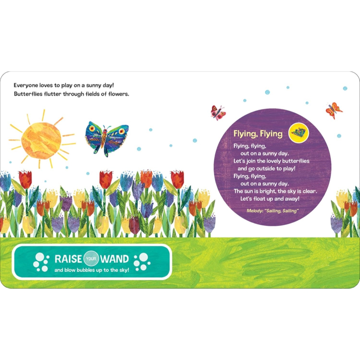 Eric Carle Bubble Wand Songbook Very Sunny Day Sound Book Set من تأليف أطفال بي آي - 9 يوليو 2024