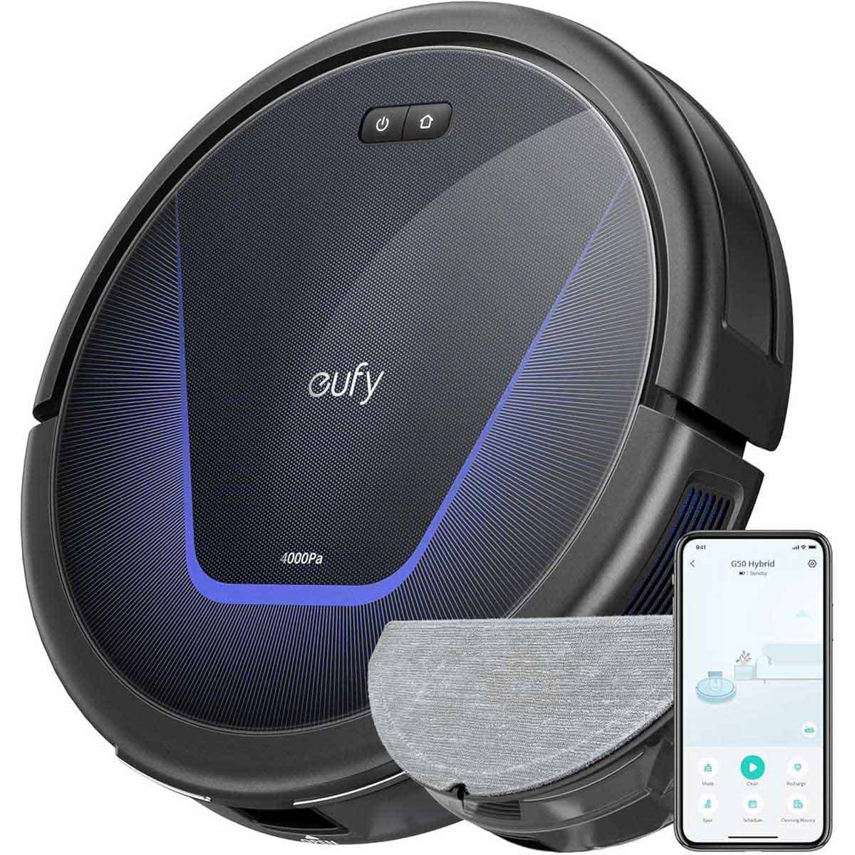 Eufy Black G50 Hybrid Robot Vacuum & Mop