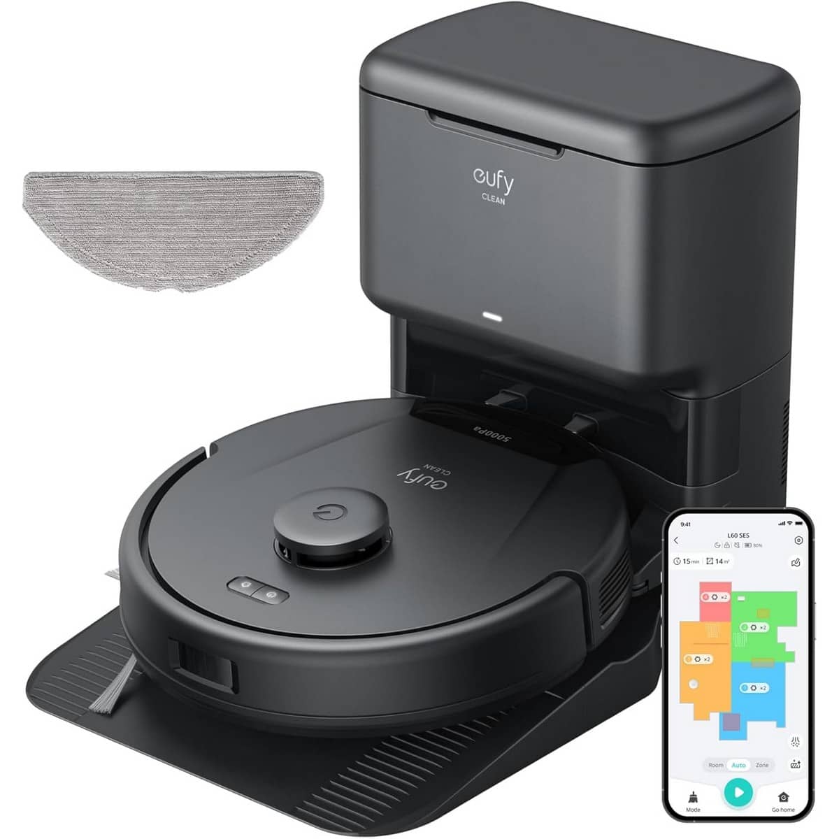 Eufy Clean L60 Hybrid SES Robot Vacuum & Mop with Auto-Empty Station