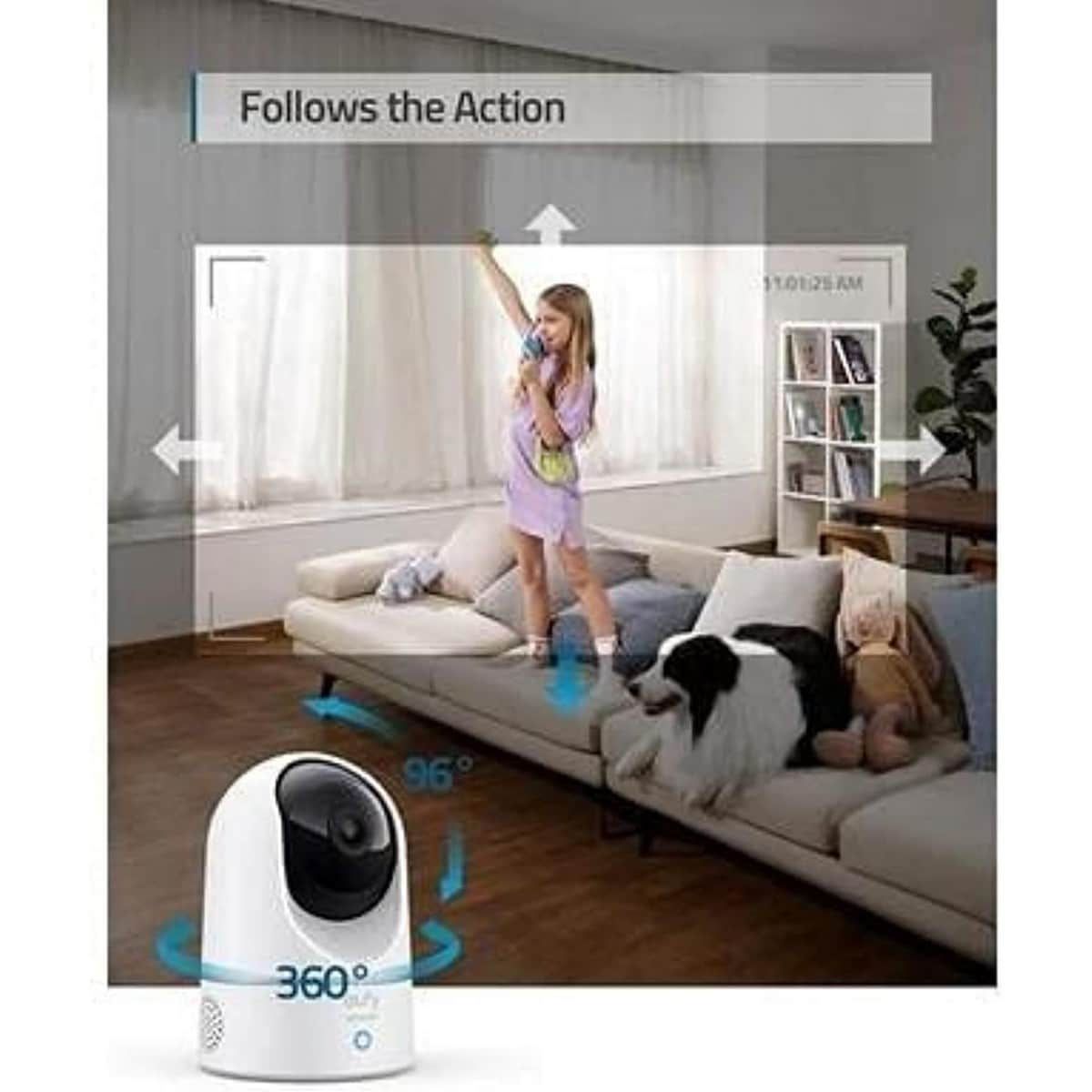 Eufy Indoor Cam 2K Pan & Tilt Security Camera